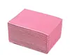 Almohadilla desechable para arte de uñas transfronteriza, 50 piezas de almohadilla de limpieza de mesa reutilizable rosa, 3 capas de tela impermeable para uñas