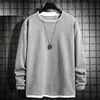 Sudadera de punto gofre para hombre, top de otoño de estilo ins moderno para primavera y otoño, camiseta básica casual, disponible en varios colores
