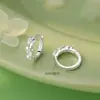 Hebillas de Pendientes de Flor de Aguja de Plata S999 Estilo Dulce Pastoral Estilo Bosque Fresco Literario Elegantes Pendientes de Moda Dropshipping