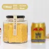 Frasco Sellado de Vidrio Grueso de Seis Caras con Tapa, Botella de Vidrio Resistente a Altas Temperaturas para Miel, Pepinillos, Limón y Conservas, Venta al por Mayor