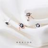 Brincos de Prata S925 para Mulheres, Moda Estilo Coreano Planeta Estrela Cravejados de Diamantes Brincos Femininos G2925