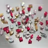 Decoraciones para Uñas de Resina de 12 Compartimentos Popular Transfronterizo Champagne Blanco Rojo Rosa Rhinestones Irregulares de Fondo Plano Accesorios para Uñas