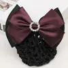 Tiara redonda em liga metálica estilo coreano com design de laço cruzado, acessório de cabelo profissional para o trabalho, adequado para comissários de bordo, enfermeiros e funcionários de banco