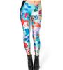 Pantalones de Nueve Puntos Sexy para Mujer Levanta Glúteos Europeos y Americanos Transfronterizos, Leggings Ajustados para Uso Exterior, Estampados con Imágenes