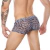 CLEVER-MENMODE - Bóxers de malla con estampado de leopardo para hombre, ropa interior sexy europea y americana, venta al por mayor