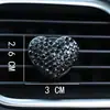El comercio electrónico en el extranjero es especialmente para clip de salida de aire para coche de arcilla con pedrería de amor de corazón de melocotón, clip decorativo para salida de aire de coche, clip para perfume