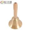 Dropshipping Transfronterizo de Campanas de Mano Populares con Mango de Madera, Instrumentos Musicales de Latón, Cascabeles Pequeños, Campanas Pequeñas de Cobre Puro de 8 cm, Instrumentos de Cobre Resonantes