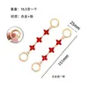 Bolsa de Mahjong Cadena de Extensión Metálica Bolsa de Modificación para Axila con Cadena Luna Camelia Trébol de Cuatro Hojas Correa de Hombro de Extensión Accesorios