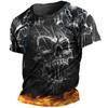 2025 Nova Moda de Rua 3D Impresso Cross Border T-Shirt Verão Casual Solto Esportes 3D Impresso Manga Curta