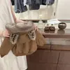 ¡Diablito con Estampado de Leopardo! Chaqueta Gruesa de Terciopelo Súper Linda para Niñas Sudadera Cálida de Otoño e Invierno