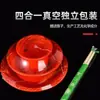 Juego de Vajilla Desechable, Juego de Cuatro Piezas, Juego Rojo para Banquete de Boda, Tazones, Palillos, Platos, Vasos, Cucharas, Tazones y Palillos, Envío Gratis