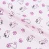 Crepé de Doble Capa Estampado de Flores Conejo Crepébel Babero de Bebé Pantalones de Confinamiento Anti-Mosquitos Tela
