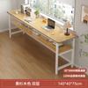 Escritorio Doble Largo Estudiante Hogar Dormitorio Aprendizaje Escritura Casa de Alquiler Mesa de Computadora Rectangular Mesa Estrecha de Pared