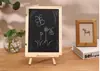 Casa Crianças Material Didático Quadro Negro Magnético Pequeno com Tripé Madeira Dupla Face Quadro de Mensagens 0276