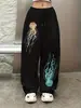 Calça longa casual de verão da Amazon para homens, tendência hip-hop, estilo high street, corte solto, nicho, perna reta, versátil, atacado