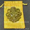 Pingente Esculpido em Jade Siu Yuen, Pingente de Jade Natural Siu Yuen, Acessório de Cintura Hanfu, Atacado de Acessórios de Jade