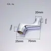Válvula de ducha cabezal de ducha de esquina con ángulo ajustable y flexible, ángulo ajustable universal, conector de cobre y acero inoxidable 304
