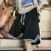 Pantalones cortos casuales de malla ultraligeros de secado rápido para hombre en verano, pantalones de cinco puntos elegantes, pantalones deportivos holgados de pierna ancha para hombres y mujeres
