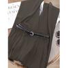 Pantalones de Traje Casual con Caída Jinbukang para Mujer en Primavera y Verano, Pantalones de Pierna Ancha de Cintura Alta, Sueltos y Versátiles, Pantalones Rectos de Largo hasta el Suelo para Personas Bajas
