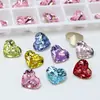 Punto Dongzhou Cristal Fondo Puntiagudo Geométrico Amor 10x8.8 Súper Brillante Rosa Amor Joyería para Uñas Arte de Uñas Corazón Diamante