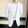 Blazer masculino de terno, terno masculino liso para padrinhos, traje formal para o trabalho, terno de casamento para noivo, jaqueta masculina