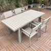 Mesa y Sillas de Comedor para Balcón Exterior Nórdico, Patio de Villa, Solárium, Jardín de Hotel, Muebles de Ocio al Aire Libre, Silla de Ratán de Cuerda