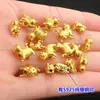 Cuentas Espaciadoras de Gatito Chapadas en Oro de Plata de Ley S925 Cuentas de Cubo Juguete de Cristal Cuerda de Mano Trenzada Collar Accesorios Hechos a Mano para DIY