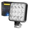 Luz de Trabalho para Carro 12V de Plástico Mini 16 LEDs 48W Luz Diurna Luz Auxiliar Luz de Modificação Off-Road Excluindo Imposto