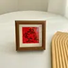 Nueva bendición de estilo chino que se usa a menudo en caligrafía, marco de fotos pequeño, mesa para inauguración de casa nueva, marco de fotos hueco, regalos de decoración para el hogar