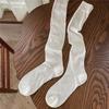 Calcetines de Felpa Estilo K Miu Hueso para Pantorrilla Calcetines de Rayas Verticales de Moda Versátiles Calcetines Venta al por Mayor