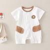 Celebridad de Internet Bebé Recién Nacido Verano Estilo Delgado Lindo Estilo Occidental Cómodo Conjunto de Casa de Manga Corta para Niños y Niñas