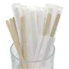 500 Piezas por Paquete, Palillos para Café, Envueltos Individualmente en Papel, Palillos de Madera Desechables para Bebidas, Sin Astillas de Madera