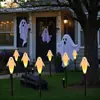 Luces de Campo de Calabazas de Halloween Transfronterizas Solares para Exteriores Impermeables Decoración de Jardín Patio Luces para Césped Fantasma Calavera