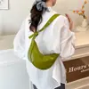 Bolsas Bolsa Transversal Feminina 2025 Novo Estilo de Verão Grande Capacidade Design Nicho Retrô Ombro Bolsa Dumpling