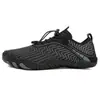 Sapatos Aquáticos de Praia Color Block de Cinco Dedos, Estilo Casual Europeu e Americano para Casais, Sapatos para Trilha em Rio, Sapatos Esportivos de Secagem Rápida com Drenagem, Sapatos para Corrida ao Ar Livre