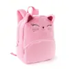 Mochila de animales de dibujos animados transfronteriza, linda mochila de gato para niños de jardín de infantes, mochila ligera de felpa multicolor