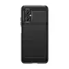Funda para Teléfono Móvil Redmi 11 Prime Redmi 11A Fibra de Carbono Cepillada Anticaída Silicona Funda Protectora para Teléfono Móvil