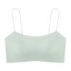Sling Chaleco Pequeño para Mujer Espalda Hermosa Seda de Hielo Sujetador Interno con Almohadilla en el Pecho Verano Fino Top Tubo Ropa Interior Exterior