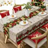 Exclusivo transfronterizo, mantel navideño de alta demanda con diseños de flor de Pascua y campanas de alta definición, perfecto para decoraciones de mesa festivas, disponible para compra al por mayor
