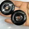 Hebilla de Seguridad Piedra Negra de 50 mm Nostálgica Piedra Natural Dinero Antiguo Para Jugar a Mano Colgante DIY Collar