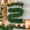 Rattan Verde Denso Simulado para Decoração de Shopping de Natal, Enfeites Transfronteiriços para Árvore de Natal, Denso e Espessado