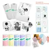 Papel Adesivo Transparente Sensível à Cor 57X25 para Máquina Meow Meow, Notas Adesivas Transparente Universal 57mm, Sem Resíduos, Transparente