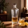 Botellas de tequila hechas a medida de fábrica, botellas de vidrio para vodka, botellas de vidrio para whisky, botellas de vidrio dispensadoras para vino tinto