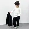 Conjunto de Traje para Niños Primavera 2025 Nuevo Estilo Ropa Formal para Niños Estilo Británico Atractivo Traje para Niños Atuendo para Desfile de Moda de Primavera y Otoño