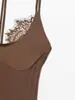 Ropa europea y americana para mujer transfronteriza, popular mono de encaje con cuello halter de venta caliente en AliExpress