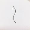 DIY acessórios de jóias atacado galvanoplastia em forma de S único pendurado flor dividida longo anel curvo pingente de jóias borla material