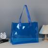 Bolso de Mano de PVC Personalizado Sensación Premium Plástico Láser Transparente Mágico Regalo Bolso de Mano Viaje Compras Bolsa Jelly