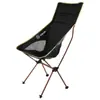 Nova cadeira dobrável para exterior portátil ultraleve recliner preguiçoso de lazer Camping Pesca liga de alumínio grande cadeira lua