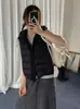 Chaleco acolchado con capucha 90% plumón de pato blanco para mujer, Otoño/Invierno 2026, Ropa exterior cálida y ligera