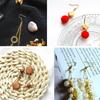 100 Piezas Ganchos para Aretes con Bola y Espiral Alambre para Oreja Chapado en Plata con Caja de Almacenamiento Transparente Kit para Hacer Manualidades